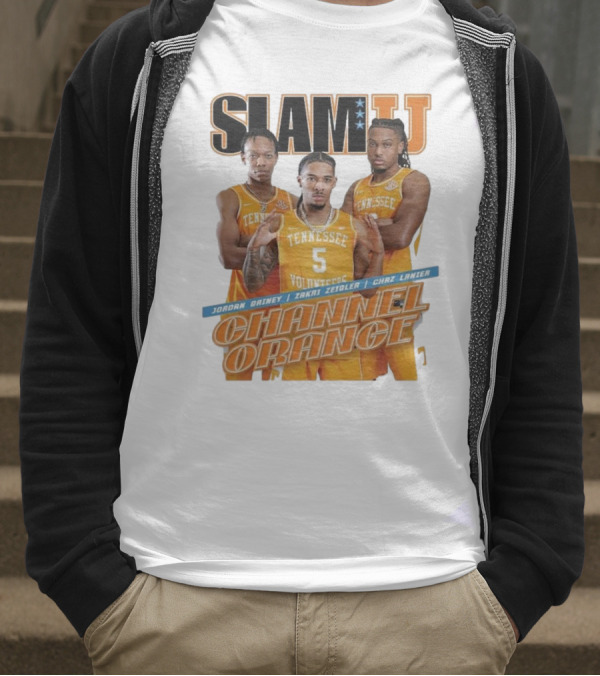 SLAMU Tennessee Volunteers Jordan Gainey Zakai Zeigler Chaz Lanier Channel Orange T-Shirt