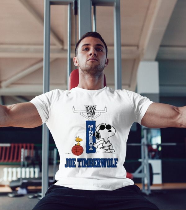 Snoopy Joe Cool Minnesota Timberwolf Basketball T-Shirt