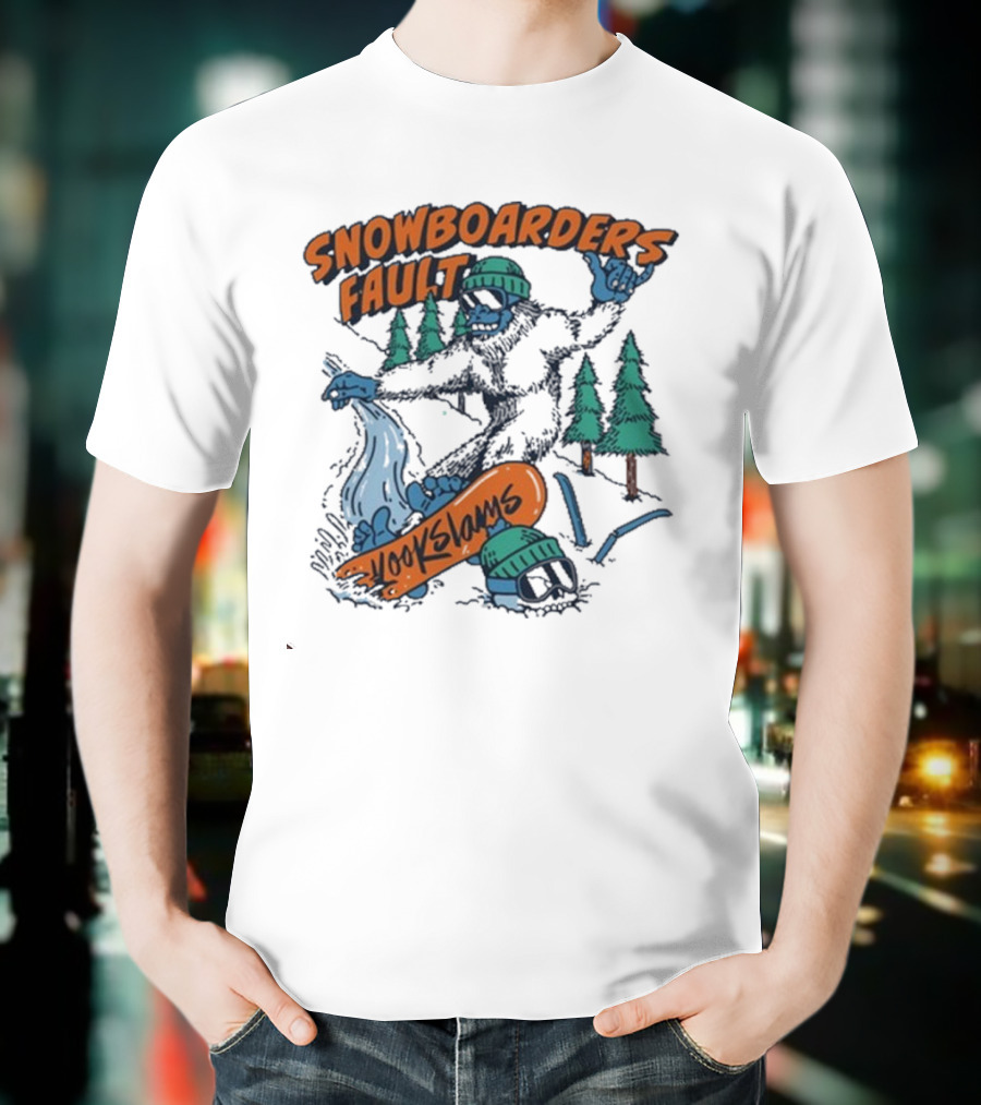 Kookslams Snowboarders Fault Monster Winter Sports Fun T-Shirt