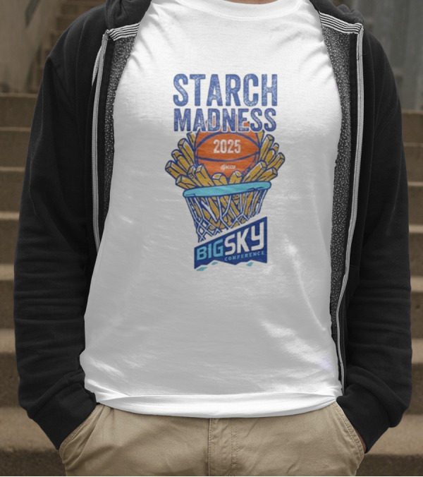 Big Sky Conference Starch Madness 2025 Basketball Theme T-Shirt