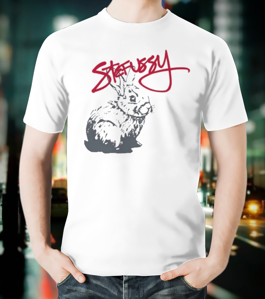 Stefussy Bunny Stussy Graphic T-Shirt