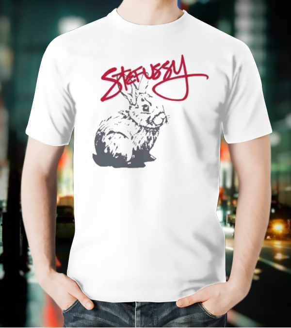 Stefussy Bunny Stussy Graphic T-Shirt