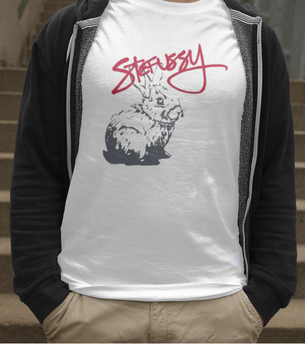 Stefussy Bunny Stussy Graphic T-Shirt