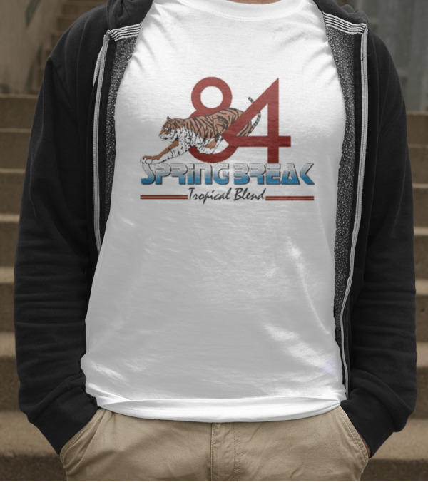 Step Brothers Dale Doback 84 Spring Break Tiger T-Shirt