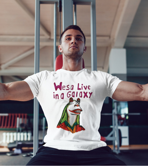 Wesa Live In A Galaxy Alien Cartoon Style T-Shirt