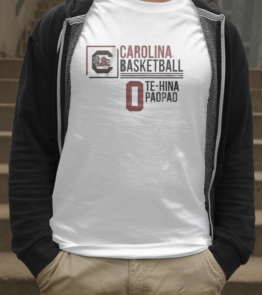 South Carolina Basketball Te-Hina Paopao 0 Gamecocks T-Shirt