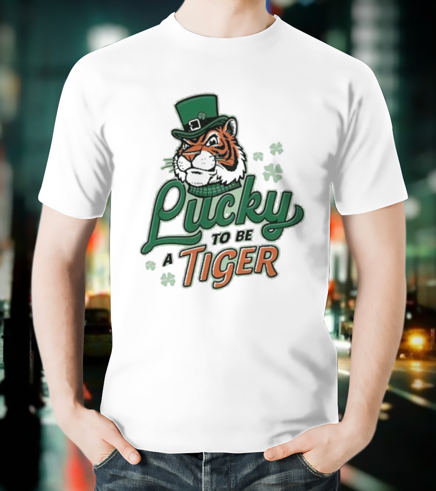 Lucky To Be A Tiger St. Patty Banks Theme T-Shirt