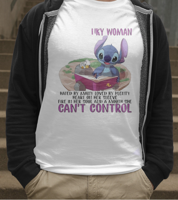 Cranky Woman Stitch Can't Control Hated By Many Loved By Plenty T-Shirt
