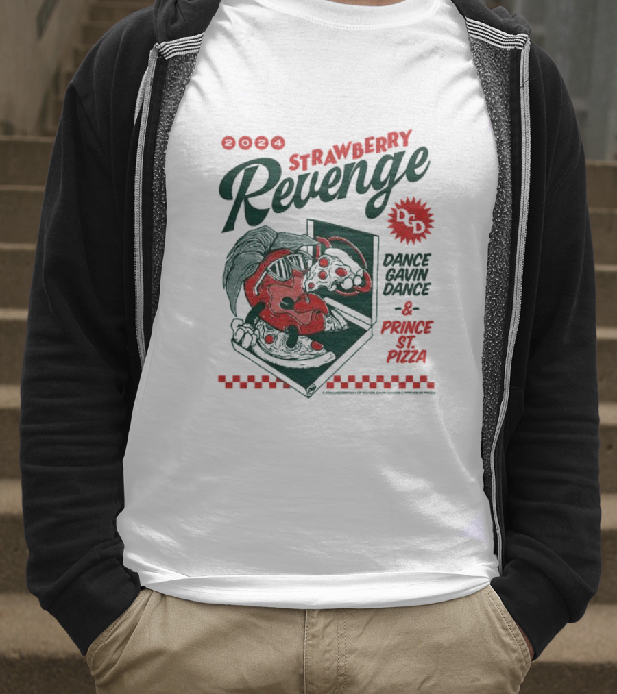 Strawberry Revenge Dance Gavin Dance Pizza Parody Pizza T-Shirt