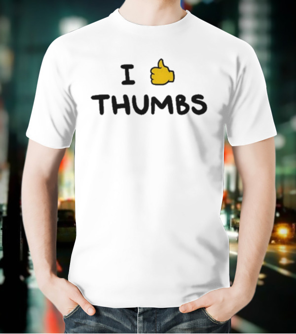 Swordscomic I Thumbs Thumbs Yellow Hand Gesture T-Shirt