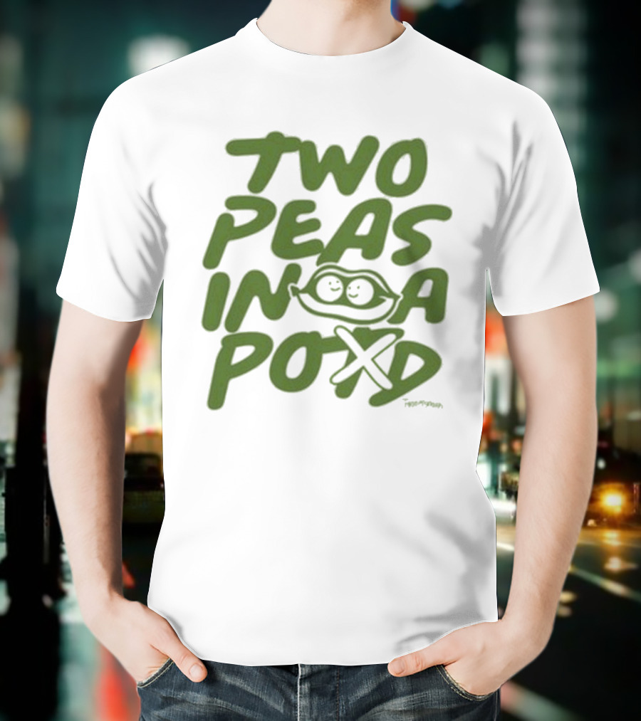 Two Peas In A Pod Tanner Smith Playful Pea Doodle T-Shirt