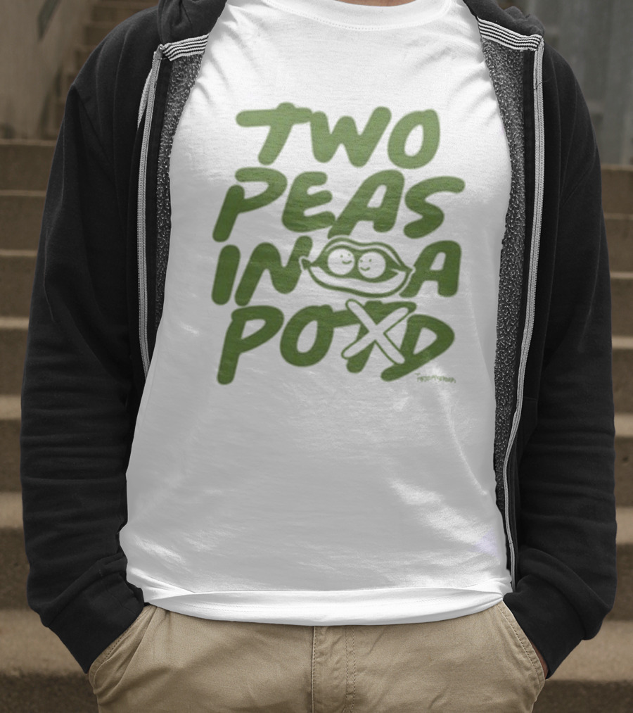 Two Peas In A Pod Tanner Smith Playful Pea Doodle T-Shirt