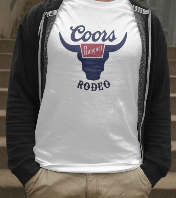 Coors Banquet Rodeo Tara Fabulousbutevil Bull Horns T-Shirt