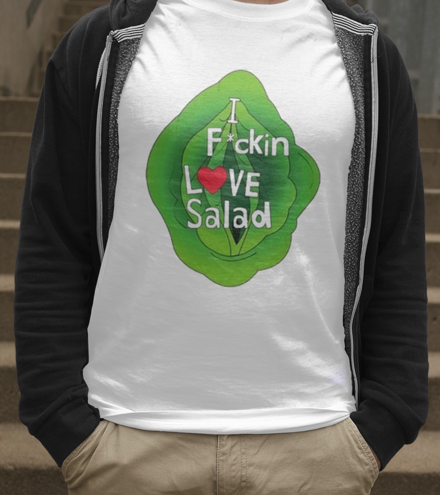 The Beaver Family I F*ckin Love Salad Leaf Heart T-Shirt