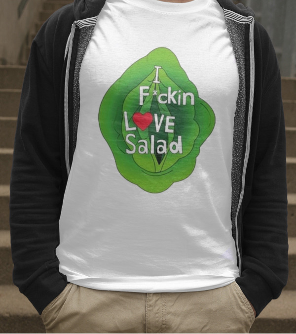 The Beaver Family I F*ckin Love Salad Leaf Heart T-Shirt