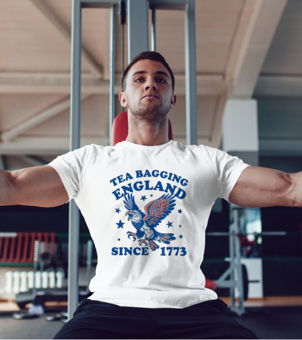 Tea Bagging England Since 1773 Bald Eagle And Stars T-Shirt