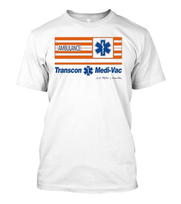 Transcon Medi-Vac Ambulance Cannonball Run E.M.T. Paramedic T-Shirt