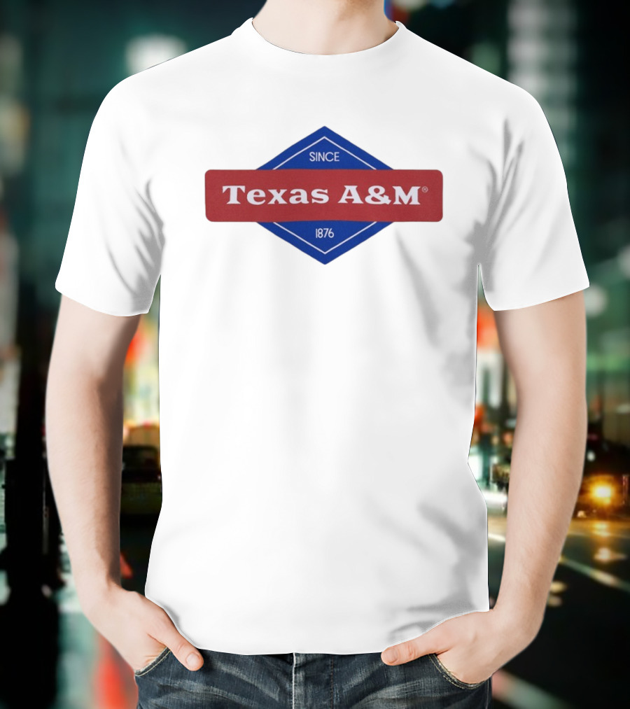 Texas A&M Since 1876 Diamond Logo T-Shirt