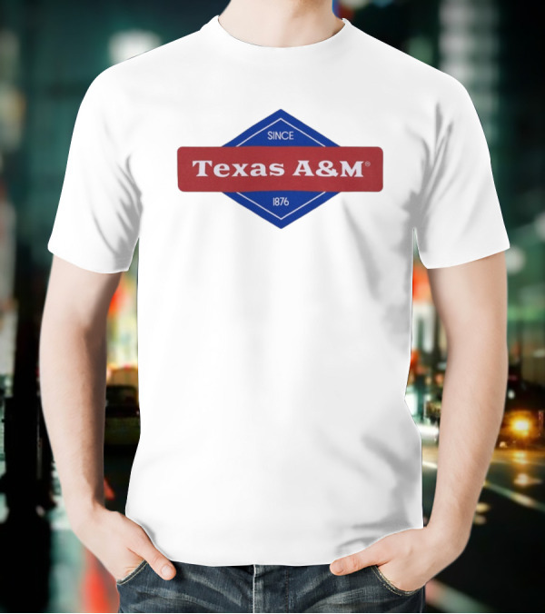 Texas A&M Since 1876 Diamond Logo T-Shirt