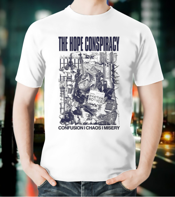 The Hope Conspiracy Branca CCM Natural Vintage-Style Imagery T-Shirt