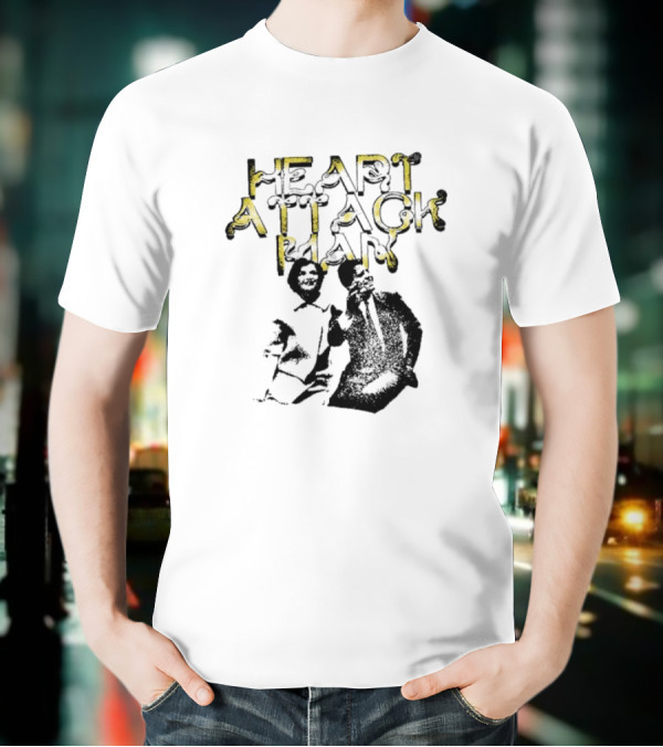 The Kennedys Heart Attack Man Sketched Character And Text T-Shirt