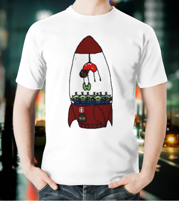 Kawhi Leonard Claw Dunk Rocket And Aliens Clippers T-Shirt