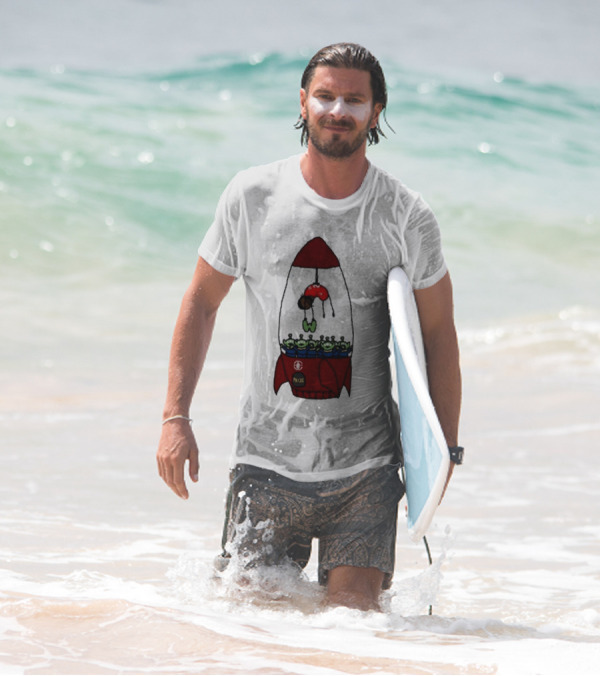 Kawhi Leonard Claw Dunk Rocket And Aliens Clippers T-Shirt