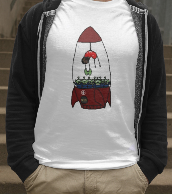 Kawhi Leonard Claw Dunk Rocket And Aliens Clippers T-Shirt