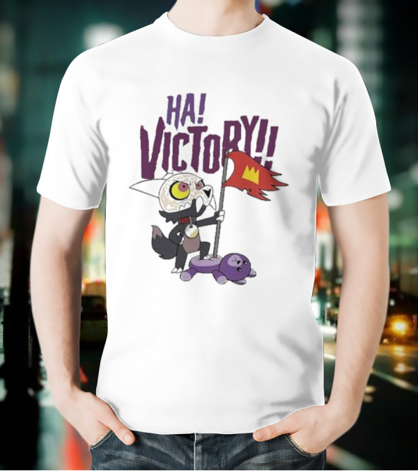 The Owl House Ha Victory King Character And Plush Toy Scene T-Shirt