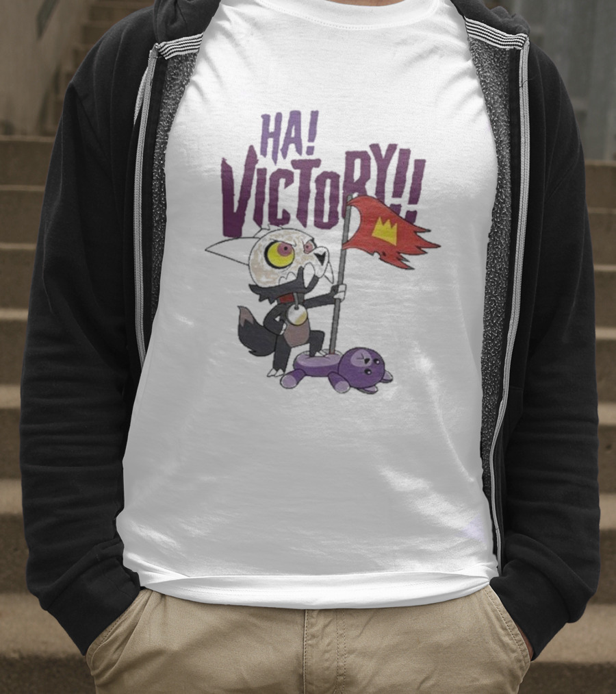 The Owl House Ha Victory King Character And Plush Toy Scene T-Shirt