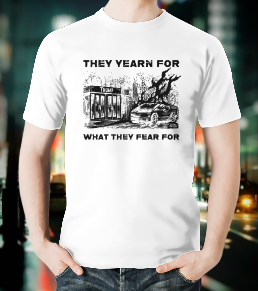 They Yearn For What They Fear For Haunted House With Ghostly Elements T-Shirt