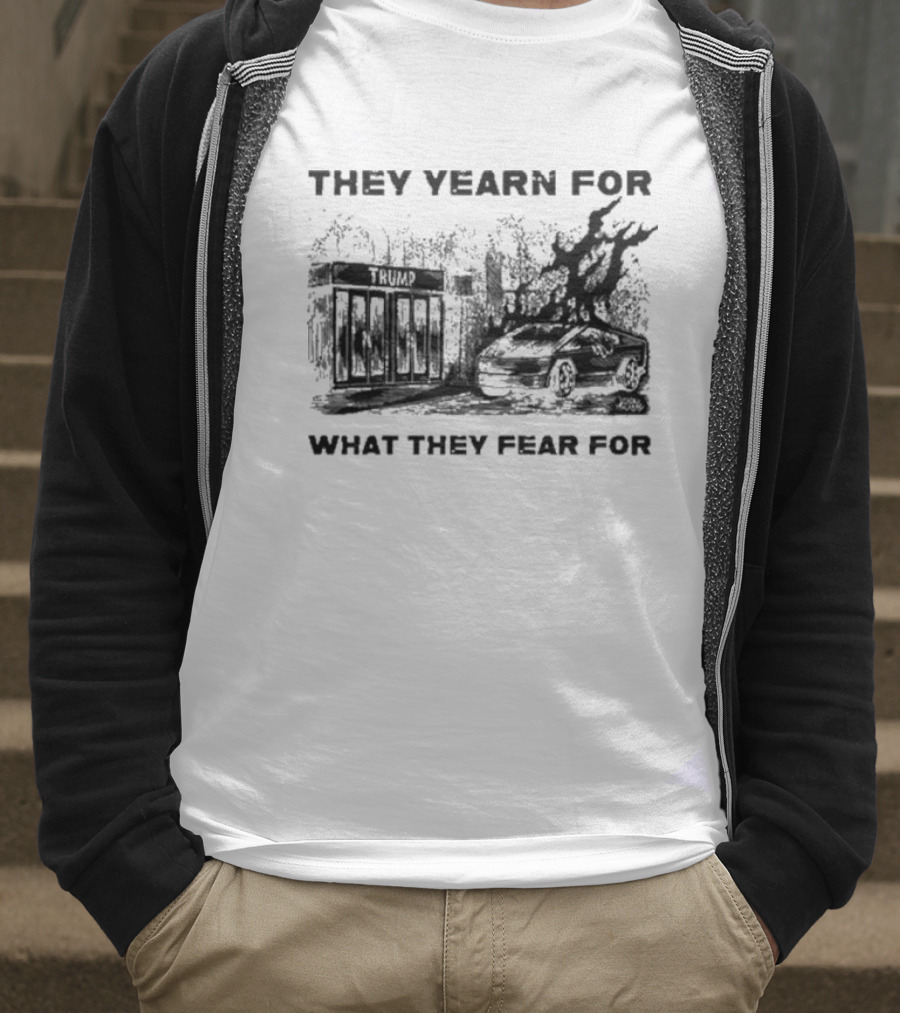 They Yearn For What They Fear For Haunted House With Ghostly Elements T-Shirt