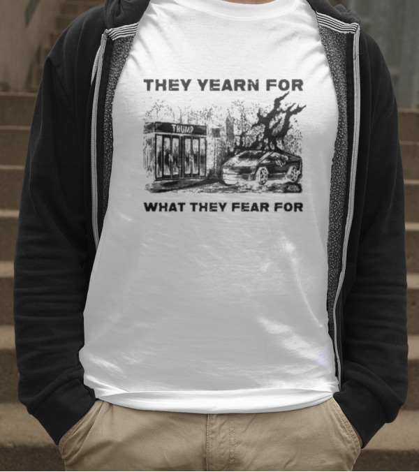 They Yearn For What They Fear For Haunted House With Ghostly Elements T-Shirt