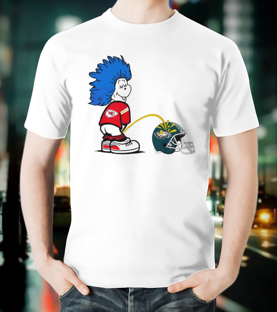 Thing One Kansas City Chiefs Piss On Philadelphia Eagles 2025 T-Shirt