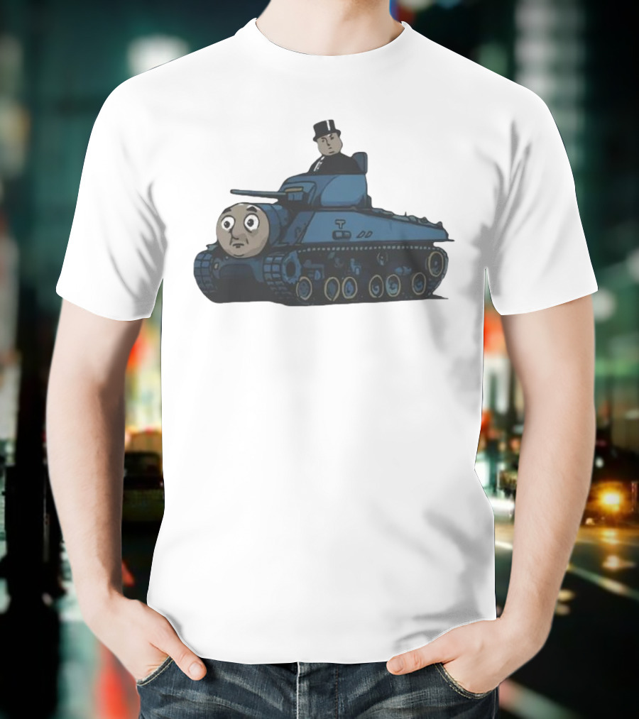 Thomas The Tank Engine And Sir Topham Hatt Tank Fusion Funny T-Shirt