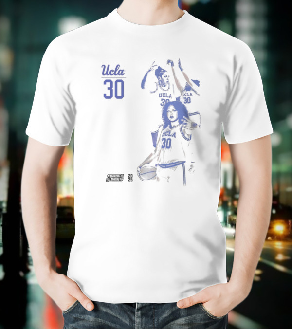 UCLA Bruins Basketball Timea Gardiner 2025 NCAA March Madness #30 T-Shirt