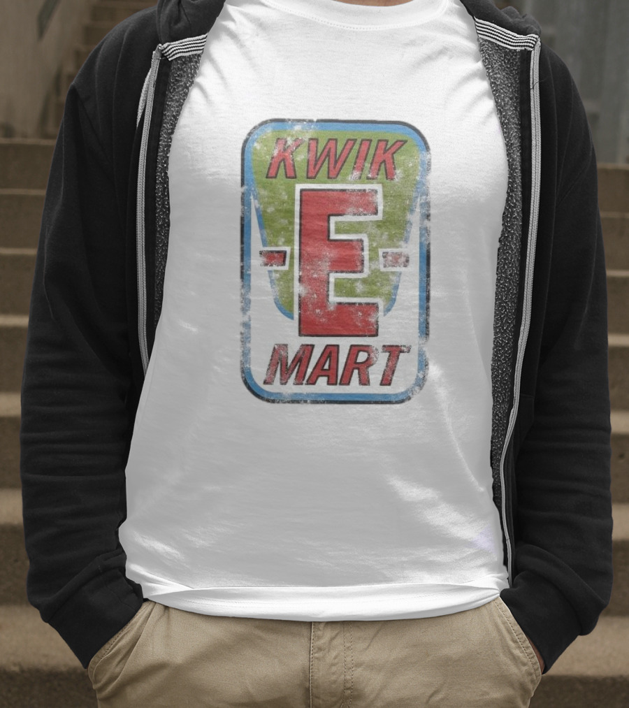 The Simpsons Kwik-E Mart Vintage Distressed Style T-Shirt