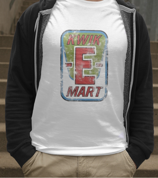 The Simpsons Kwik-E Mart Vintage Distressed Style T-Shirt