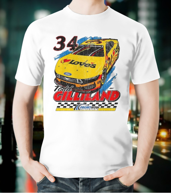Todd Gilliland 34 Love's Front Row Motorsports Car T-Shirt