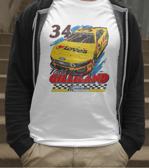 Todd Gilliland 34 Love's Front Row Motorsports Car T-Shirt