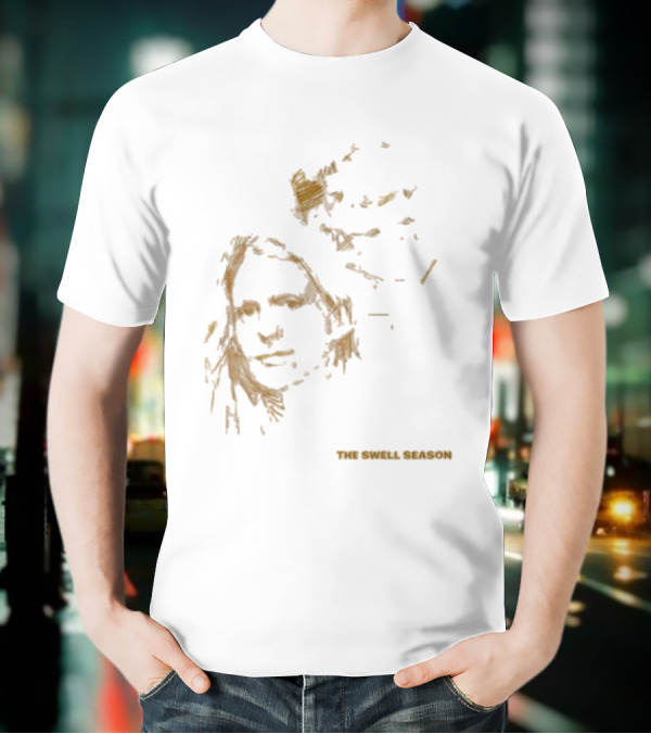 The Swell Season Natural Outline Face Design T-Shirt