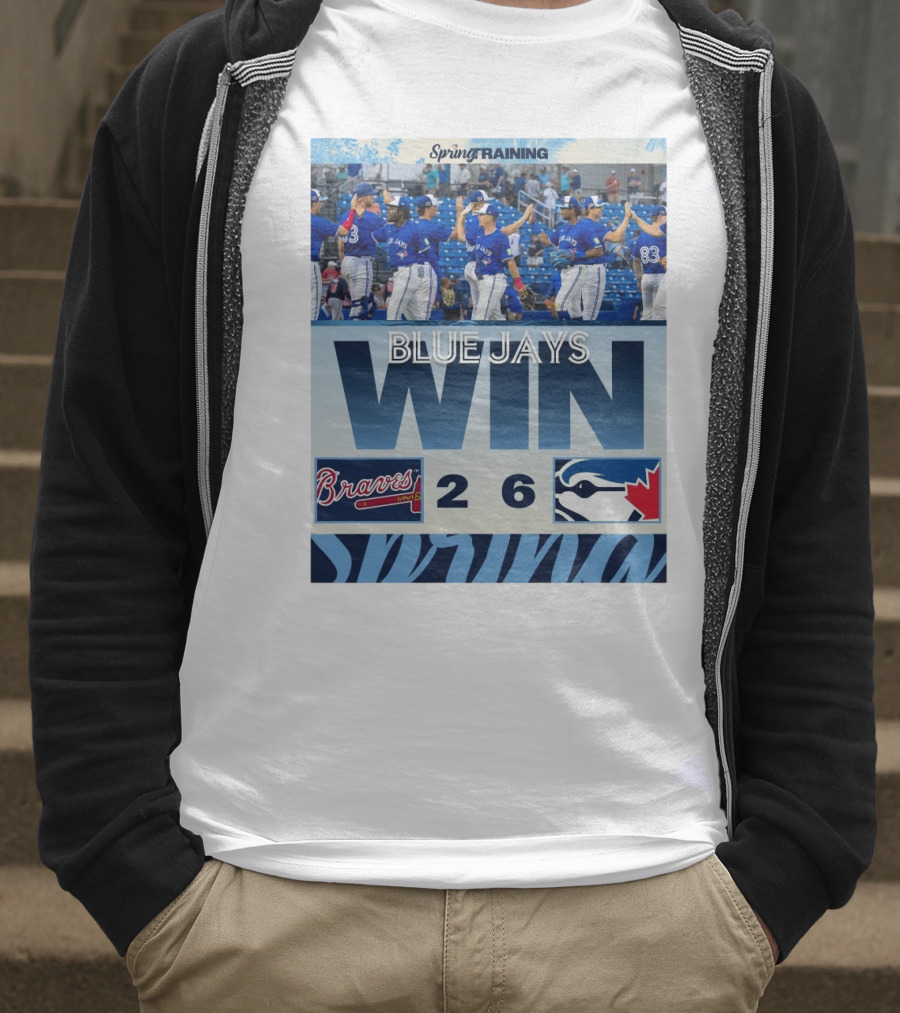 Blue Jays Win Over Braves 6-2 Spring Training T-Shirt