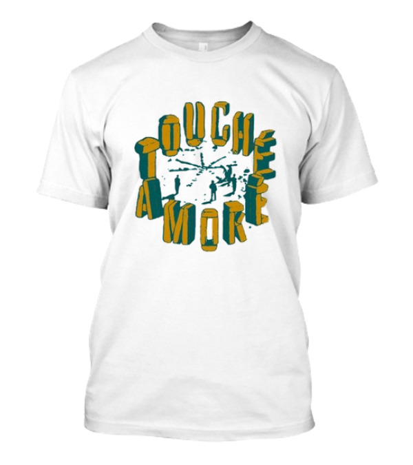 Touche Amore Circular Henge Letters With People And Structure T-Shirt