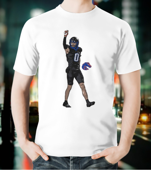 Ty Benefield Boise State Broncos Football Comic Character T-Shirt