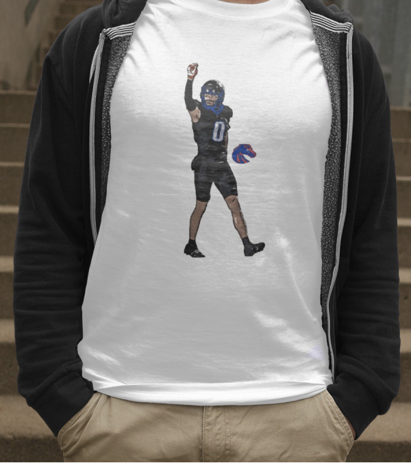 Ty Benefield Boise State Broncos Football Comic Character T-Shirt