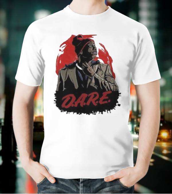 Tyrone D.A.R.E. Red Jacket Beanie Mock Hilarious Character Style T-Shirt