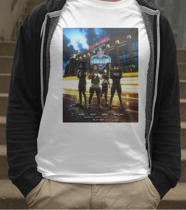 Lucas Oil Stadium NFL Scouting Combine 2025 UCF Adams Harvey Hudson McWilliams Indianapolis T-Shirt
