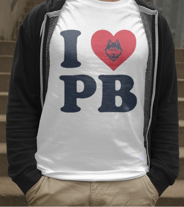 UConn I Heart Huskies Paige Bueckers PB T-Shirt