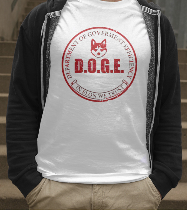 Department Of Government Efficiency D.O.G.E. In Elon We Trust Vintage Doge T-Shirt