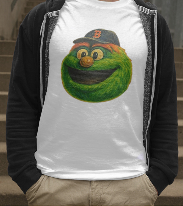 Wally The Green Monster Boston Red Sox Iconic Logo T-Shirt